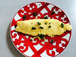 My classical french omelette with herbs